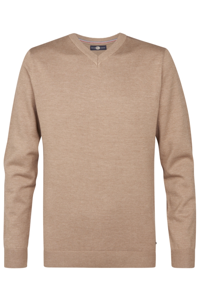 Petrol Industries camel heren trui | Vooraanzicht