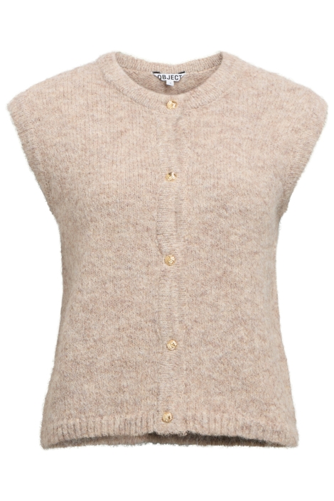 Object zand dames gilet | Vooraanzicht