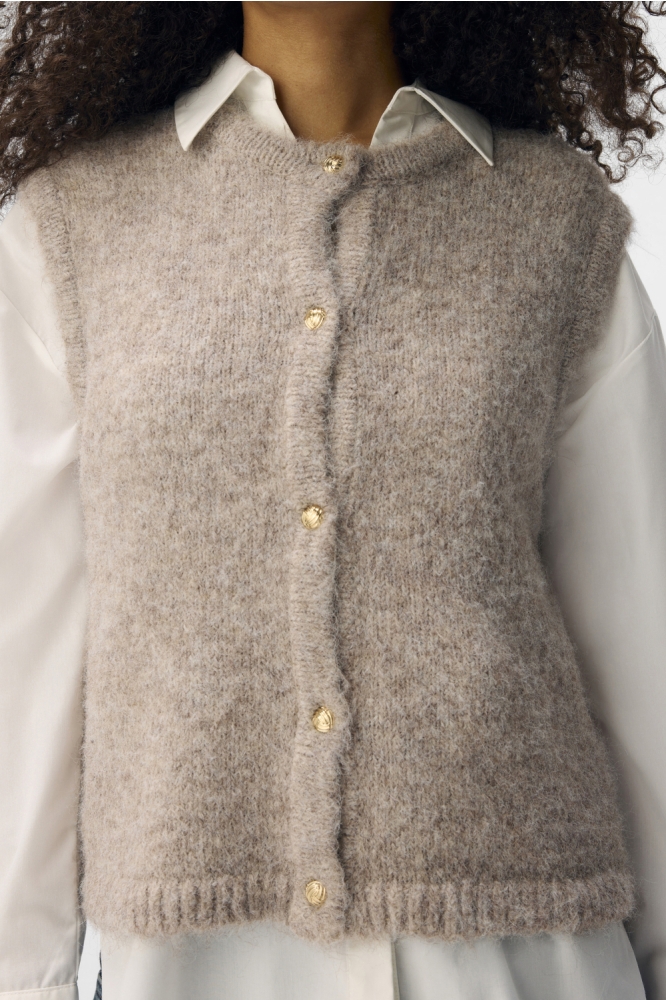 Object zand dames gilet | Close up