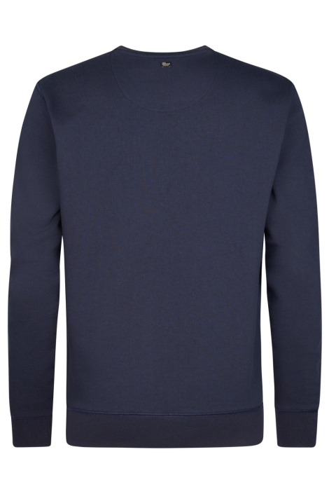 Petrol Industries blauwe heren sweater | Achteraanzicht