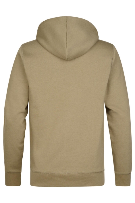 Petrol Industries taupe heren sweater | Zijaanzicht