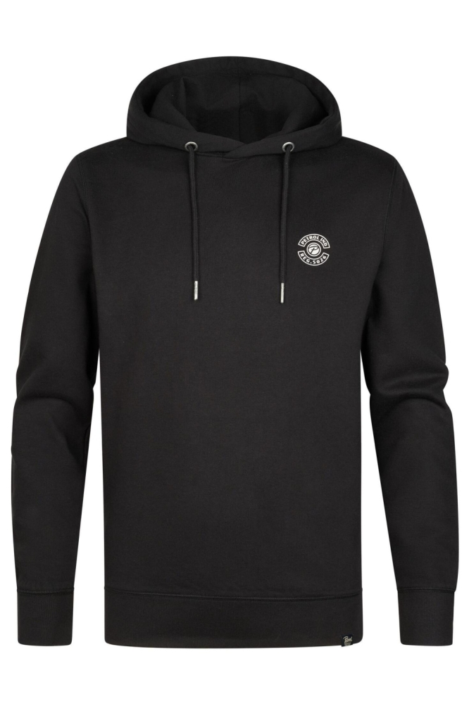 Petrol Industries zwarte heren sweater | Vooraanzicht