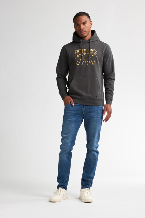 Petrol Industries grijze heren sweater | Model