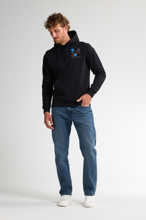 Petrol Industries zwarte heren sweater | Model