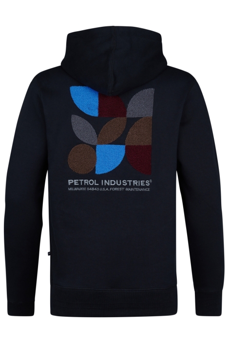 Petrol Industries zwarte heren sweater | Achteraanzicht