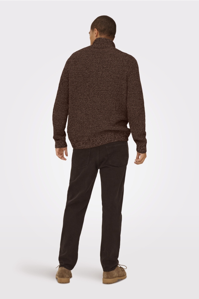 Only & Sons cognac heren trui | Model
