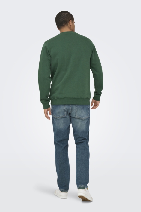 Only & Sons groene heren sweater | Model