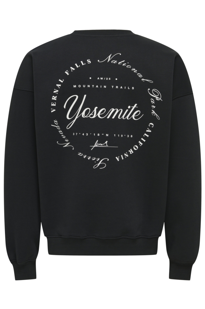 Only & Sons zwarte heren sweater | Achteraanzicht