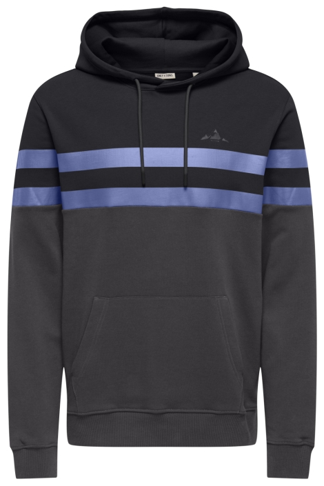 Only & Sons zwarte heren sweater | Vooraanzicht