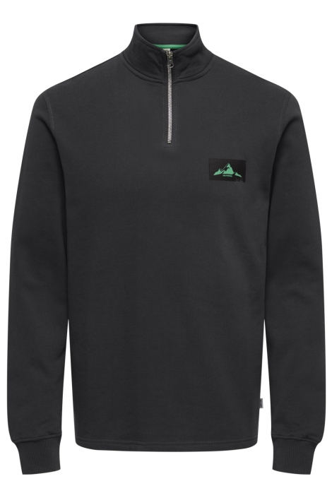 Only & Sons zwarte heren sweater | Vooraanzicht