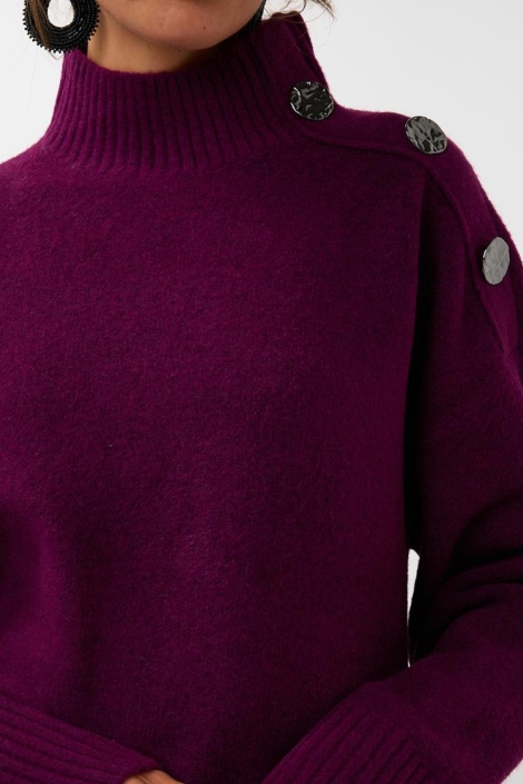 EsQualo paarse dames trui | Close up