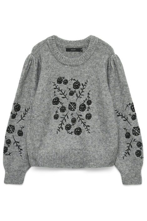 Vero Moda grijze dames trui | Vooraanzicht