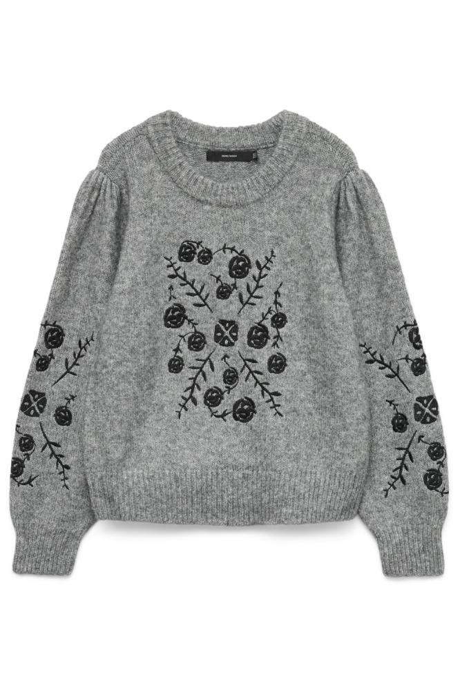 Vero Moda grijze dames trui | Vooraanzicht