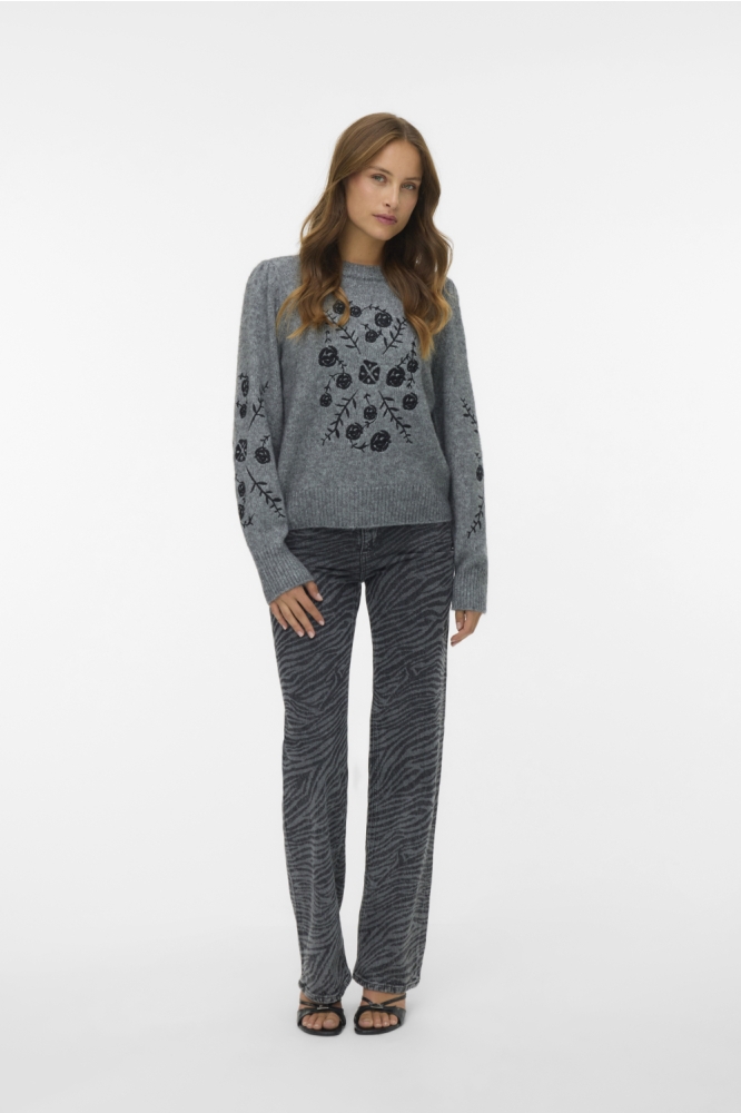 Vero Moda grijze dames trui | Model