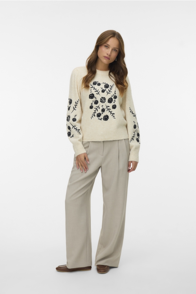 Vero Moda ecru dames trui | Model