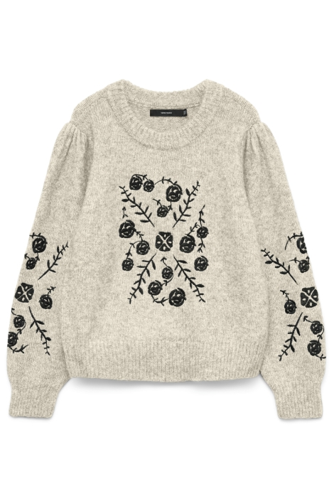Vero Moda ecru dames trui | Vooraanzicht