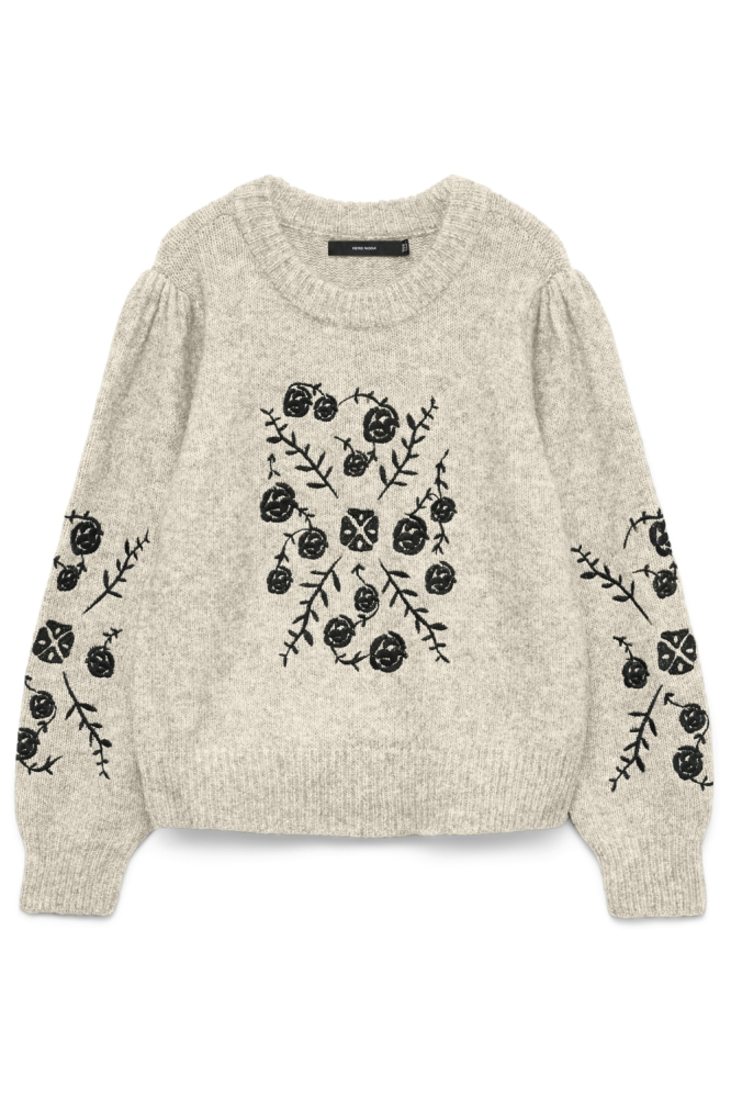 Vero Moda ecru dames trui | Vooraanzicht