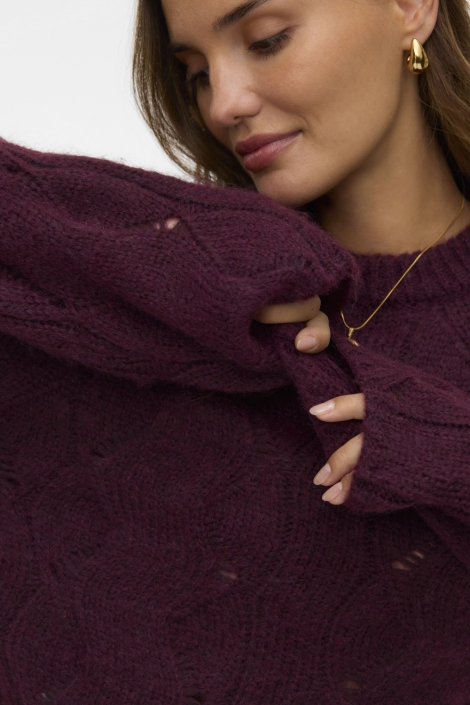 Vero Moda bordeaux dames trui | 
