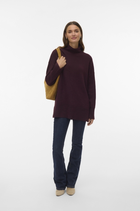 Vero Moda bordeaux dames trui | Model