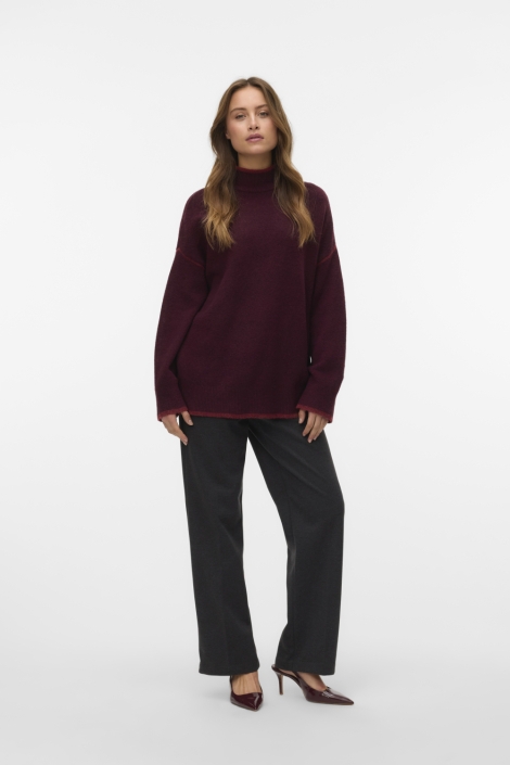 Vero Moda bordeaux dames trui | Model