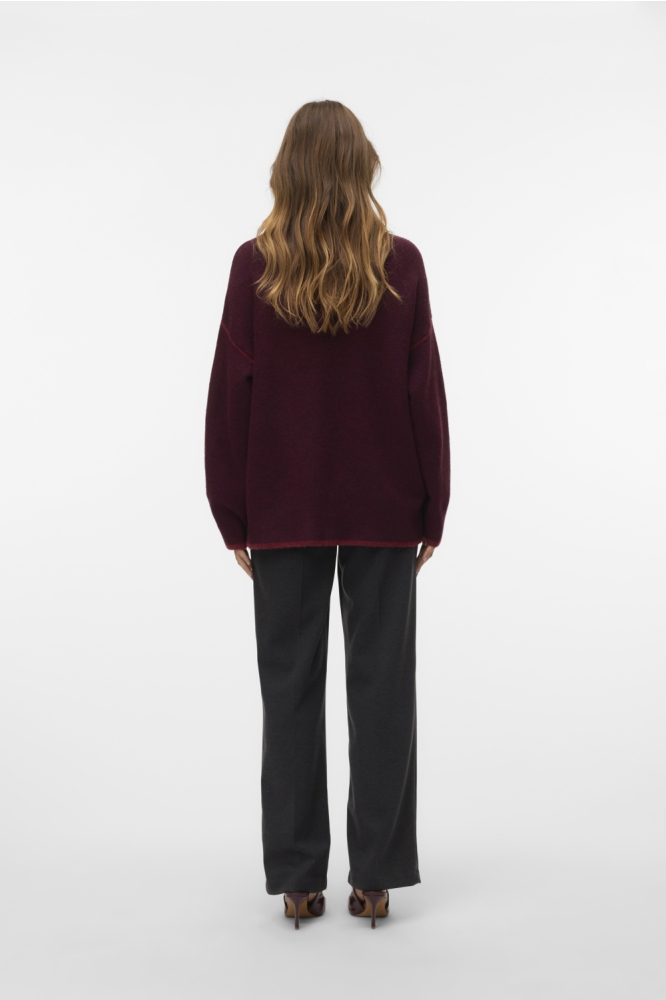 Vero Moda bordeaux dames trui | Model