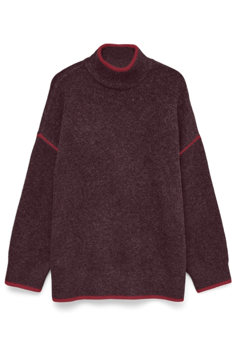 Vero Moda bordeaux dames trui | Vooraanzicht