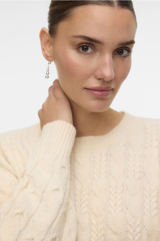 Vero Moda ecru dames trui | Close up