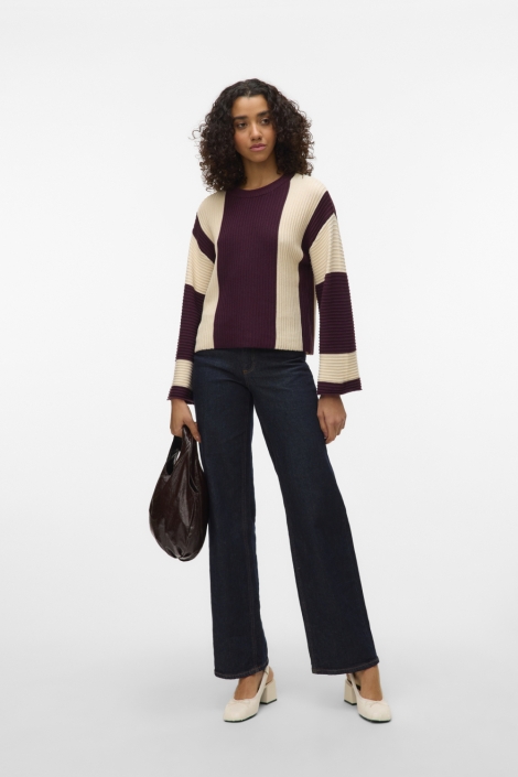 Vero Moda bordeaux dames trui | Model