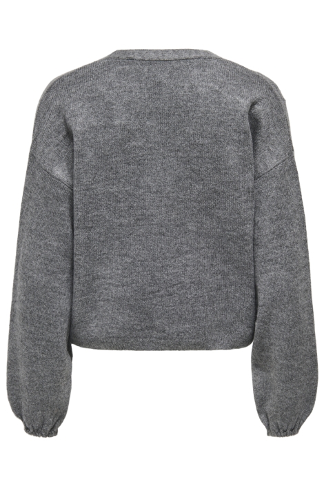 Only grijze dames trui | Achteraanzicht