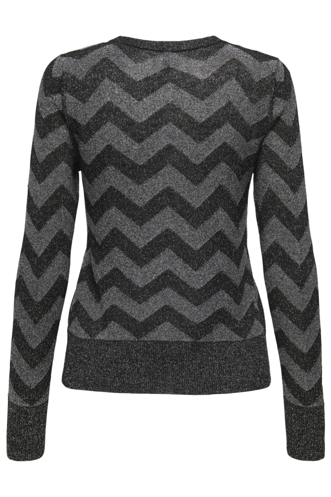 Only zwarte dames trui | Achteraanzicht