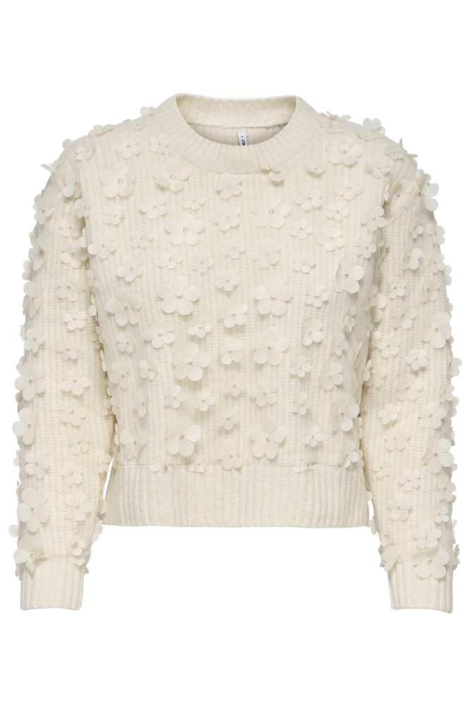 Only beige dames trui | Vooraanzicht