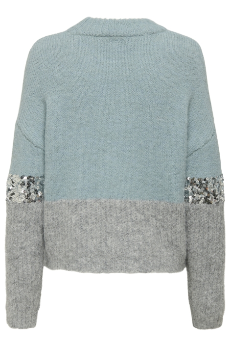 Only blauwe dames trui | Achteraanzicht