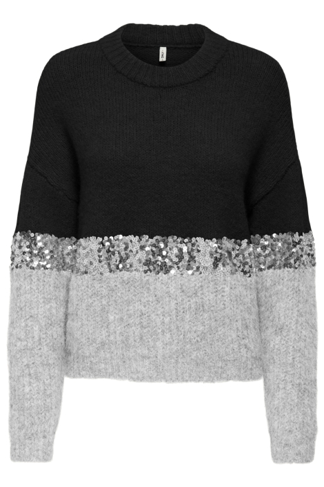 Only zwarte dames trui | Vooraanzicht