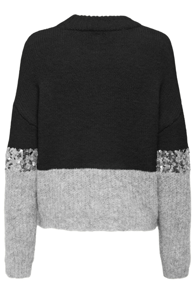 Only zwarte dames trui | Achteraanzicht