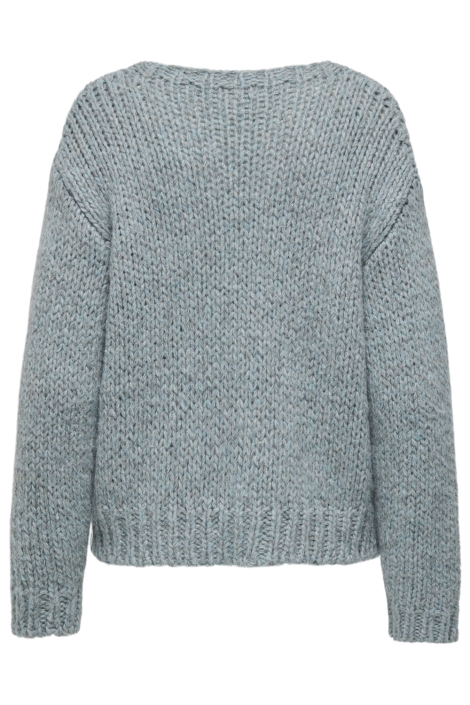 Only blauwe dames trui | Achteraanzicht