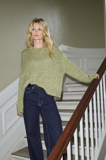 Only Trui ONLMILLE LS O-NECK KNT 15358518 Camping Grear/Peat Moss