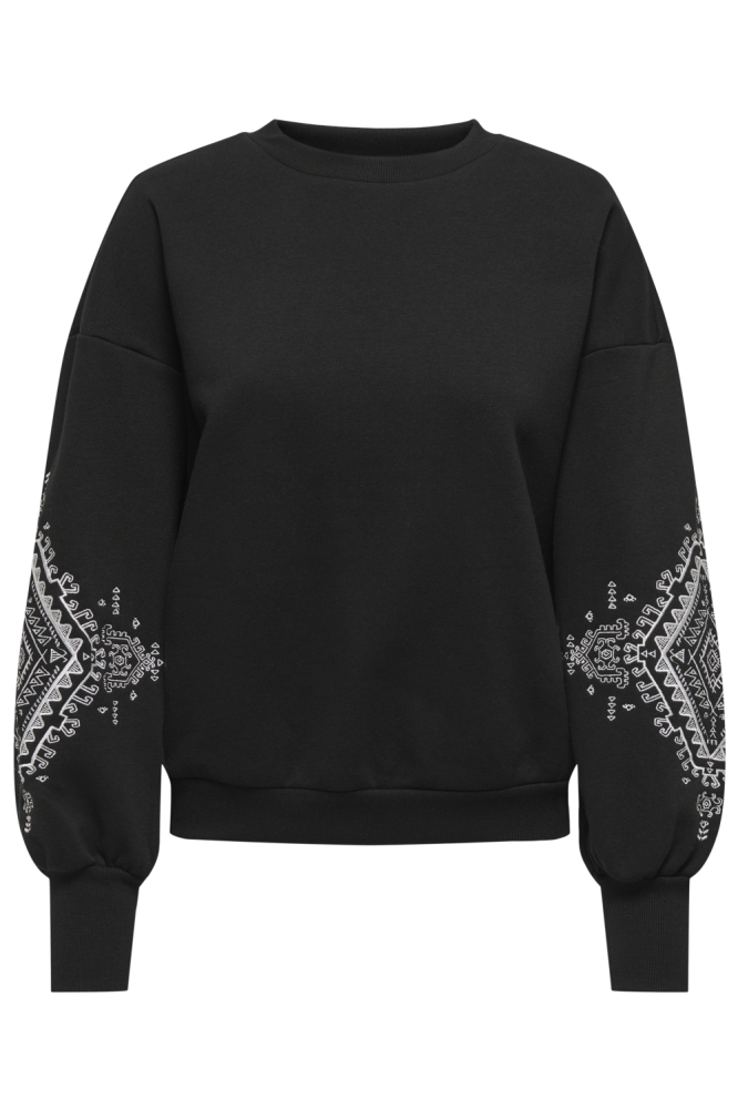 Only zwarte dames sweater | Vooraanzicht