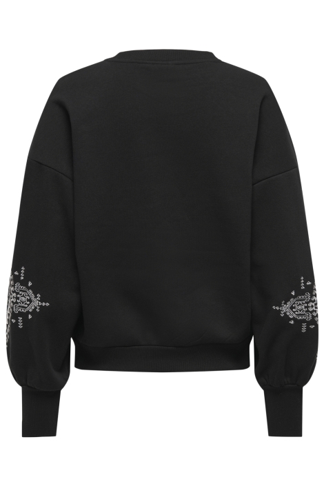Only zwarte dames sweater | Achteraanzicht