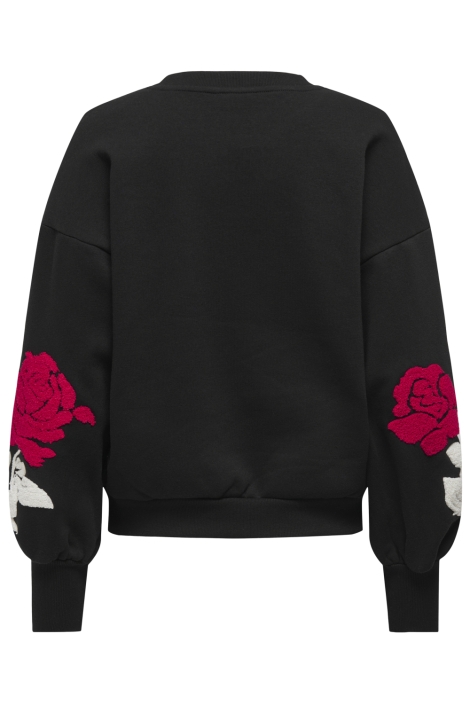 Only zwarte dames sweater | Achteraanzicht