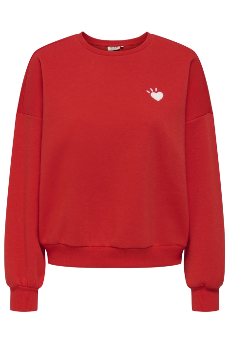 Only rode dames sweater | Vooraanzicht