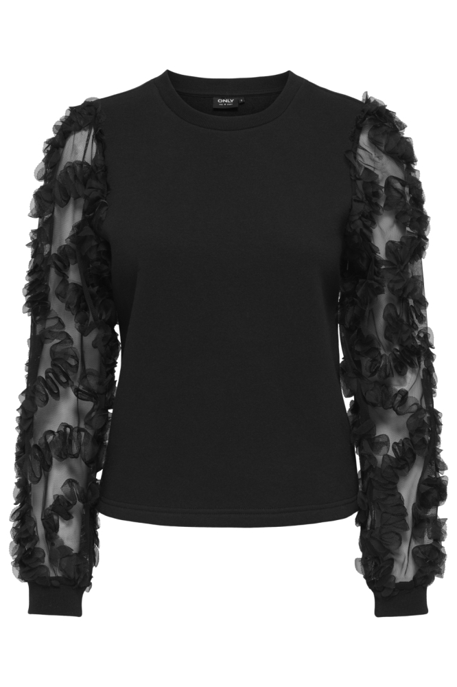 Only zwarte dames sweater | Vooraanzicht