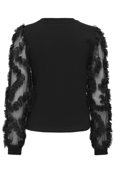 Only zwarte dames sweater | Achteraanzicht