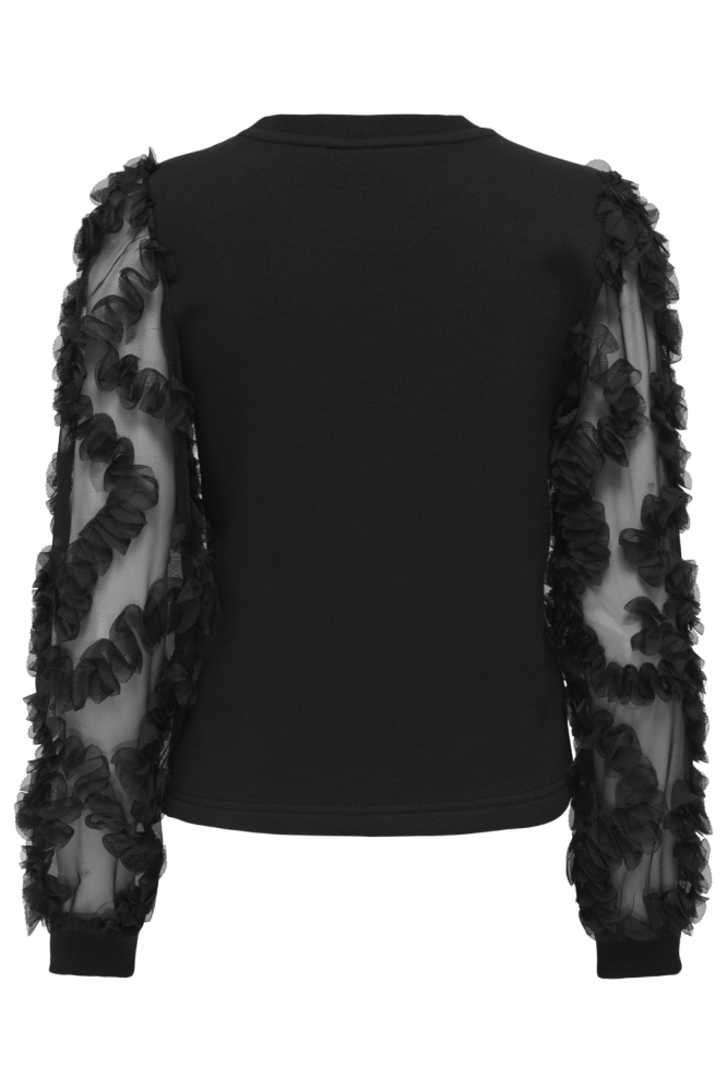 Only zwarte dames sweater | Achteraanzicht