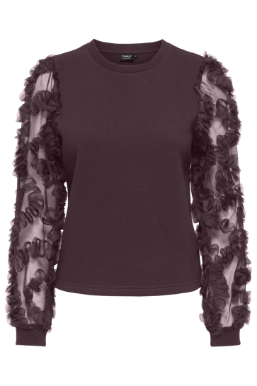 Only ONLLAVIN L/S O-NECK MIX CS SWT 15371234 WINETASTING/WINETASTING