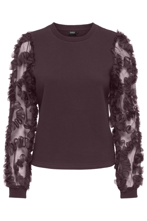 Only bordeaux dames sweater | Vooraanzicht