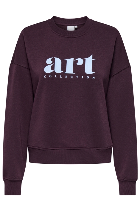 Only bordeaux dames sweater | Vooraanzicht