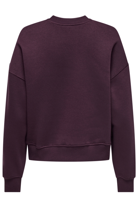 Only bordeaux dames sweater | Achteraanzicht