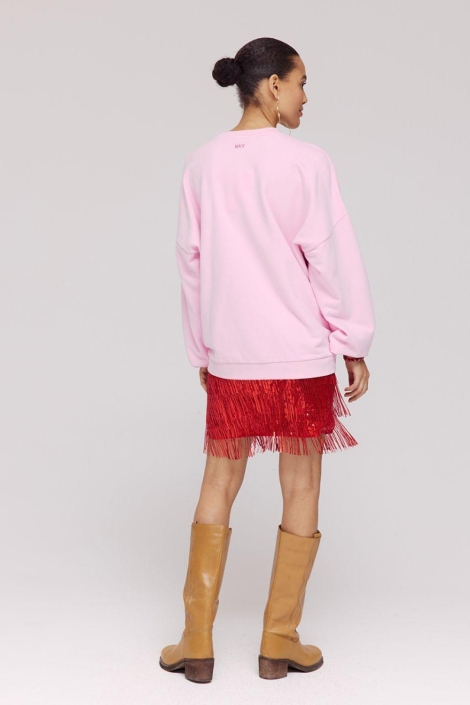 Harper & Yve blauwe dames sweater | Model