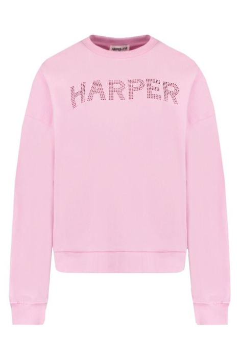 Harper & Yve blauwe dames sweater | Vooraanzicht