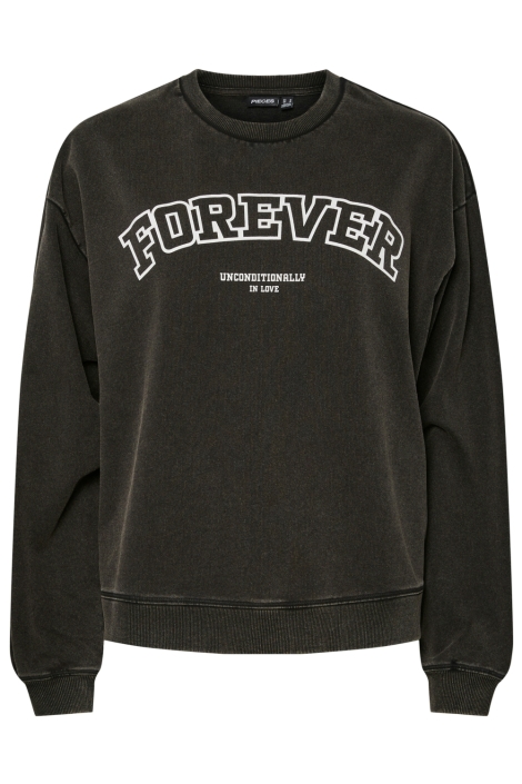 Pieces zwarte dames sweater | Vooraanzicht